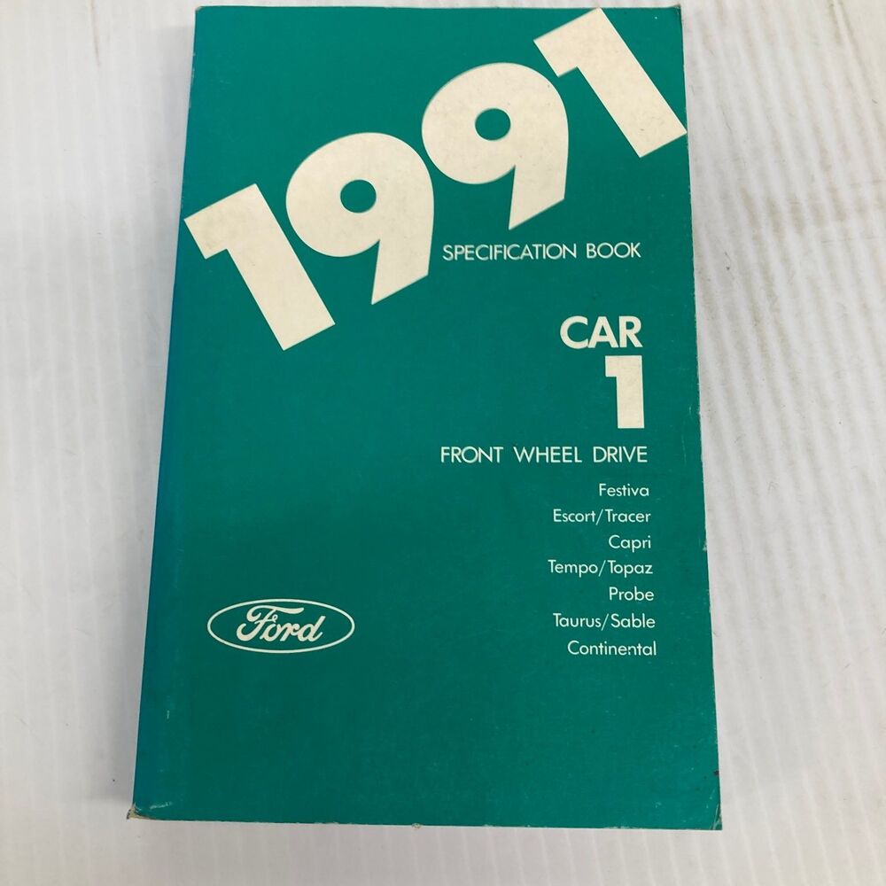 Ford Front Wheel Drive Spec Book 1991